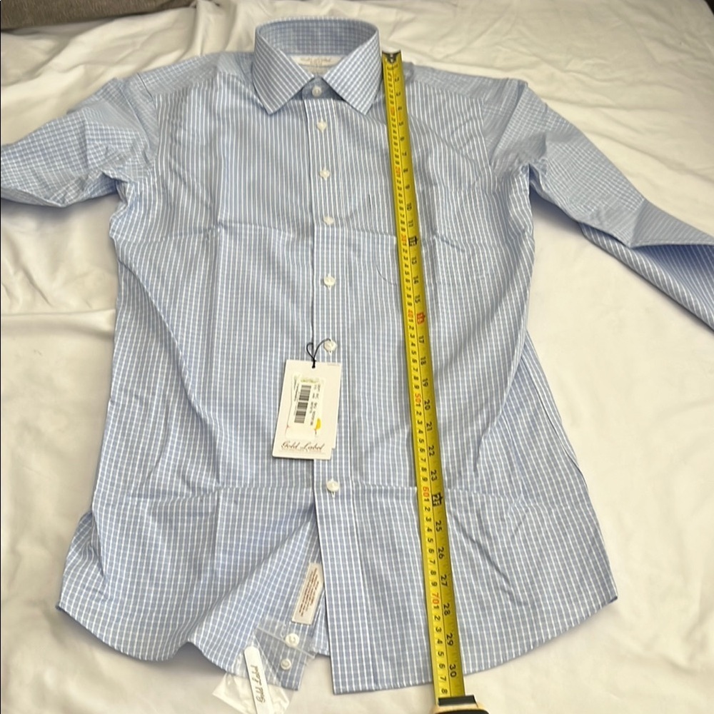 Roundtree & Yorke Blue Dress Shirt - Picture 3 of 10